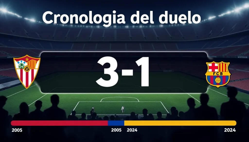 descubre la cronología completa de los enfrentamientos entre sevilla fc y barcelona: resultados históricos, estadísticas destacadas y los partidos más memorables que han marcado esta apasionante rivalidad.