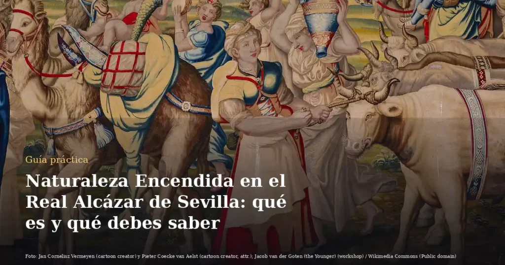 Naturaleza Encendida en el Real Alcázar de Sevilla: qué es y qué debes saber